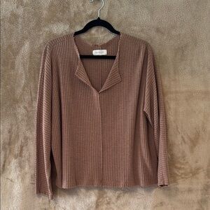 Wishlist Women's Mauve V-Neck Sweater